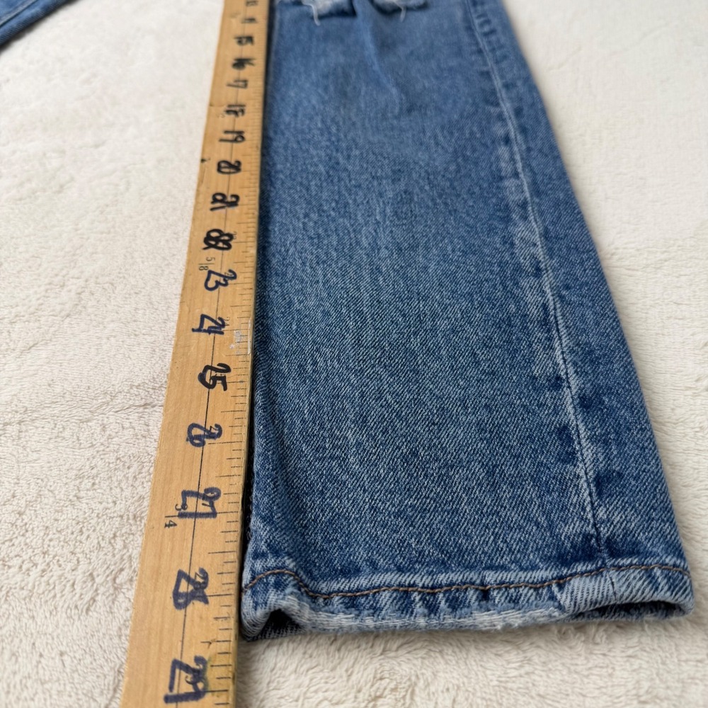 American Eagle Outfitters Womens Jeans Size 4 Medium Wash Distressed Knee Skinny - Picture 6 of 11
